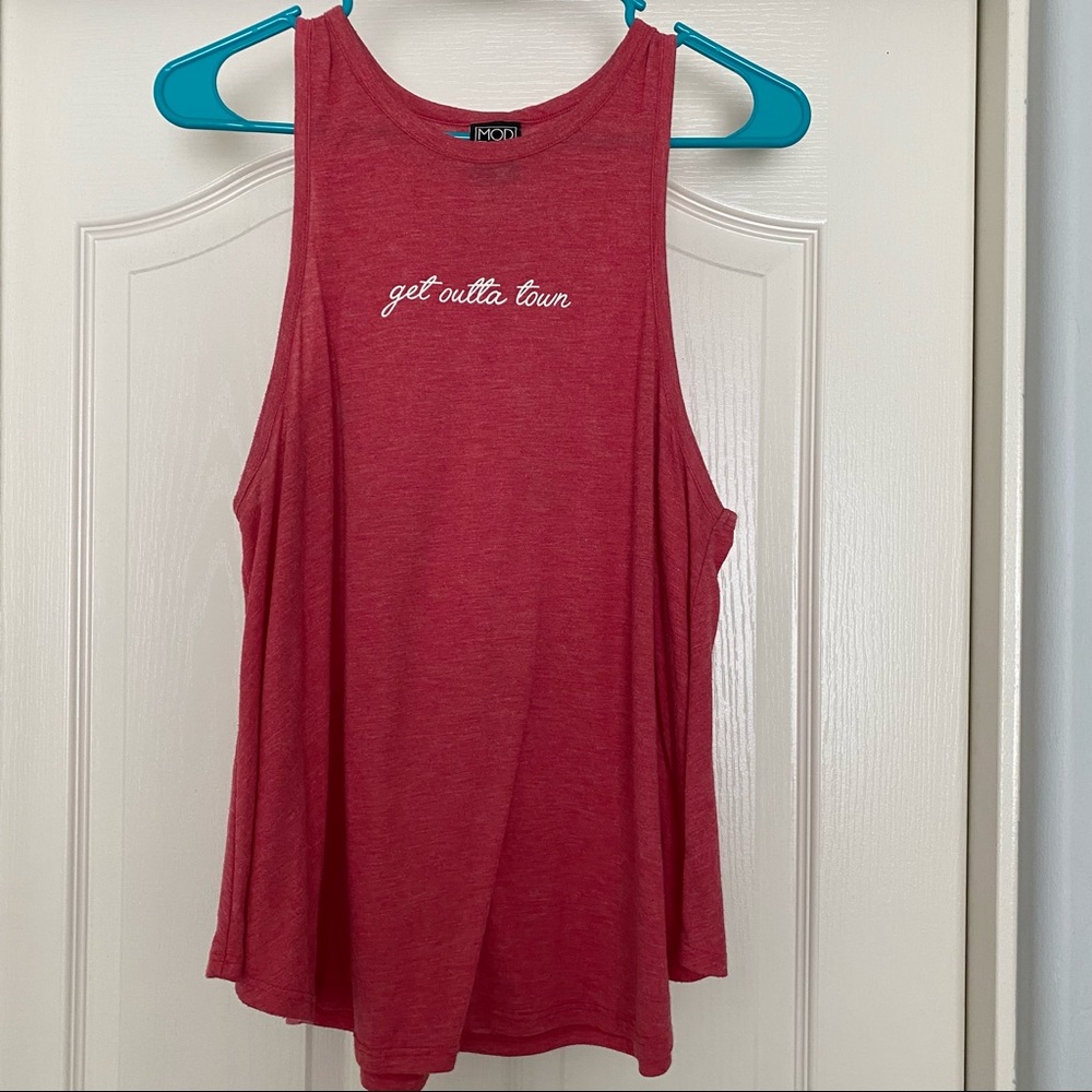 MODERN LUX “get outta town” tunic tank